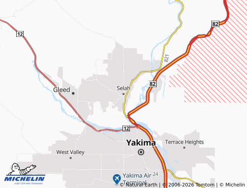 Mapa MICHELIN Selah - ViaMichelin