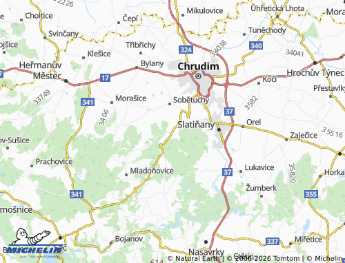 Mappa MICHELIN Rabštejnská Lhota - ViaMichelin