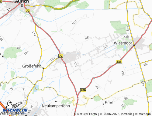MICHELIN Polder map - ViaMichelin