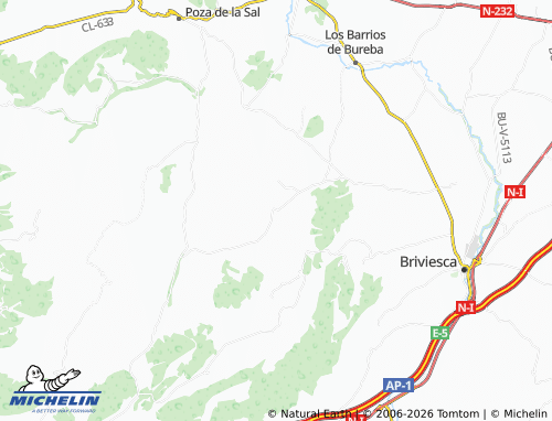 MICHELIN Rojas map - ViaMichelin