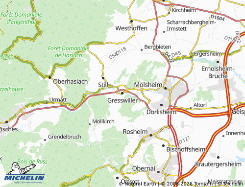 Mapa MICHELIN Gresswiller - ViaMichelin