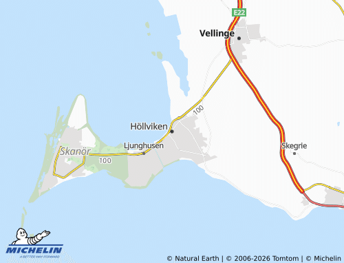 MICHELIN Höllviken map - ViaMichelin
