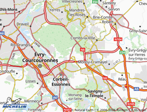 Mapa MICHELIN Tigery - ViaMichelin