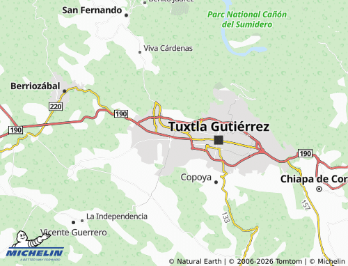 MICHELIN Fovissste II Jardín Corona map - ViaMichelin