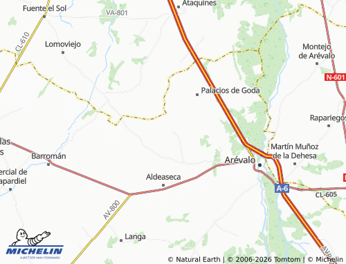 MICHELIN Donvidas map - ViaMichelin