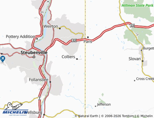 Carte MICHELIN Colliers - ViaMichelin