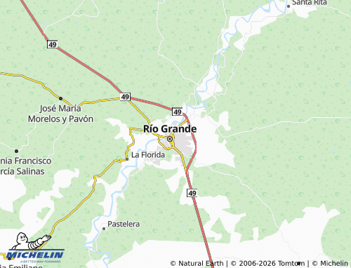 Carte MICHELIN Aztecas - ViaMichelin