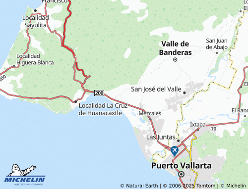 MICHELIN Colibrí map - ViaMichelin