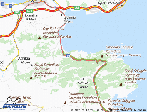 MICHELIN Vlasaiika map - ViaMichelin