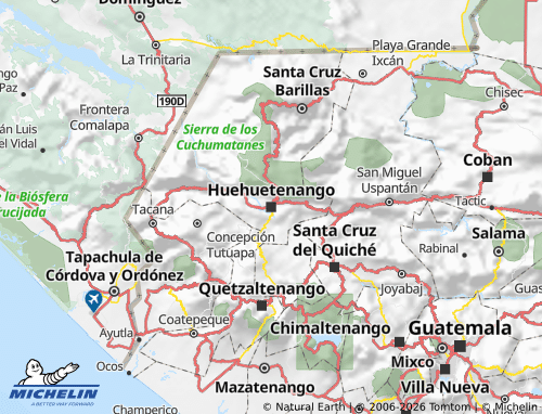 Mappa MICHELIN Huehuetenango - ViaMichelin