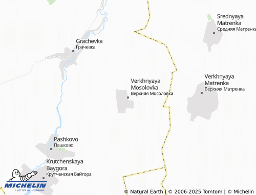 Carte MICHELIN Verkhnyaya Mosolovka - ViaMichelin