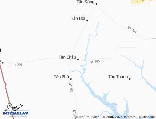 Mapa MICHELIN Tân Châu - ViaMichelin