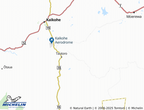 MICHELIN Punakitere Valley map - ViaMichelin