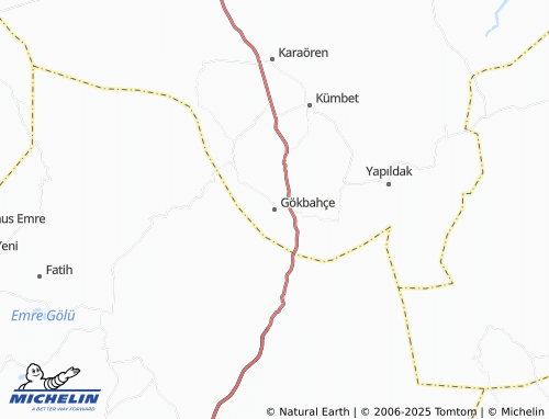 MICHELIN Gökbahçe map - ViaMichelin