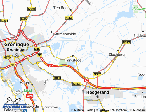 MICHELIN Harkstede map - ViaMichelin