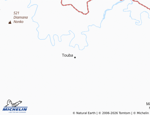 MICHELIN Touba map - ViaMichelin