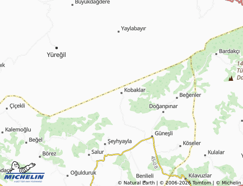 MICHELIN Kobaklar map - ViaMichelin