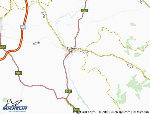MICHELIN Mountwolseley map - ViaMichelin