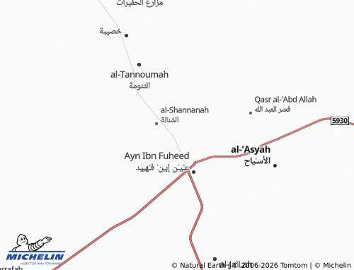 MICHELIN-Landkarte al-Riyad - ViaMichelin