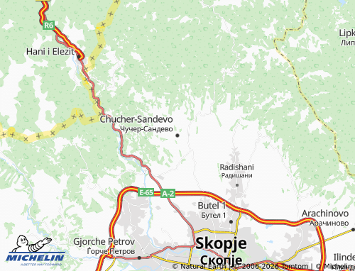 Mapa MICHELIN Chucher-Sandevo - ViaMichelin