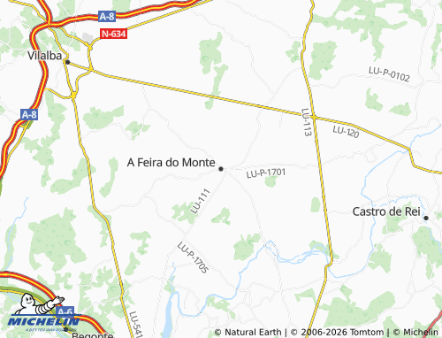 MICHELIN A Feira do Monte map - ViaMichelin