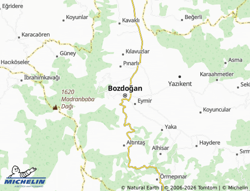 MICHELIN Bozdoğan map - ViaMichelin