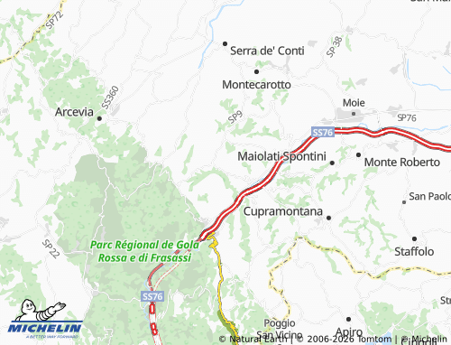 MICHELIN Mergo map - ViaMichelin