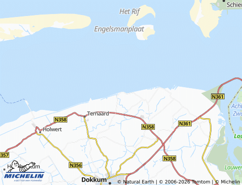 MICHELIN Wierum map - ViaMichelin