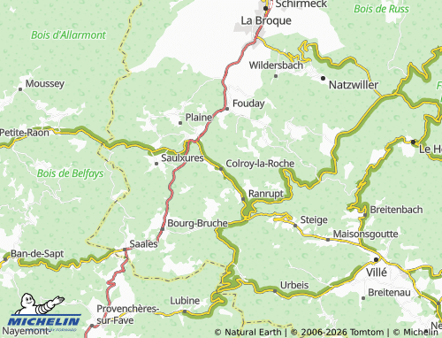 Mapa MICHELIN Colroy-la-Roche - ViaMichelin