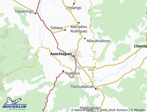 MICHELIN-Landkarte Axochiapan - ViaMichelin