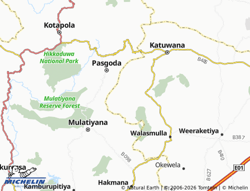 Mapa MICHELIN Pathegama - ViaMichelin