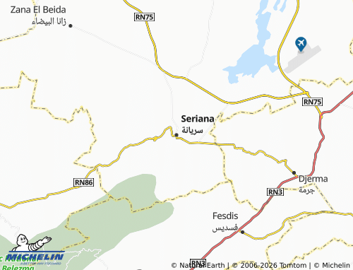 Mappa MICHELIN Sarayanah - ViaMichelin