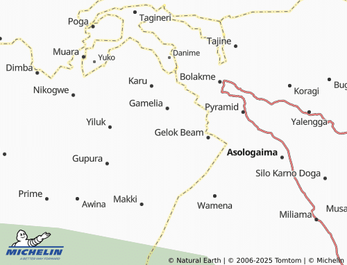 MICHELIN Guna map - ViaMichelin