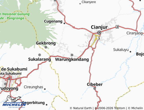 MICHELIN Warungkondang map - ViaMichelin