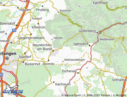 MICHELIN Großenbuch map - ViaMichelin