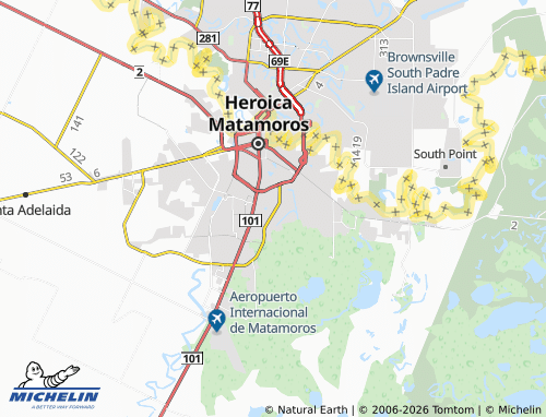 MICHELIN Tampico map - ViaMichelin