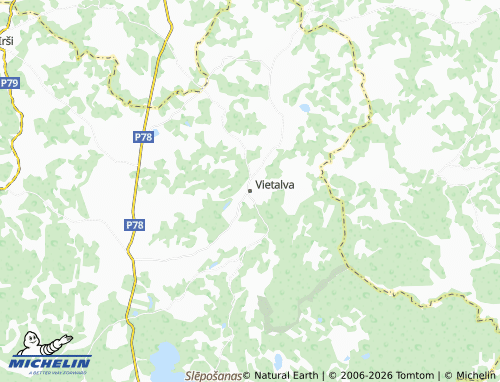 Mapa MICHELIN Vietalvas pagasts - ViaMichelin