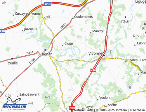MICHELIN Celle-Lévescault map - ViaMichelin