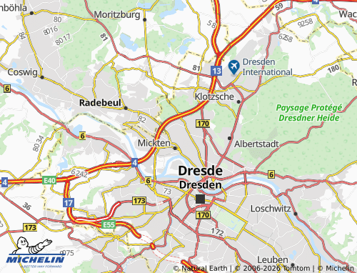 MICHELIN Trachau map - ViaMichelin