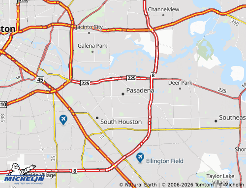 Mappa MICHELIN Pasadena - ViaMichelin