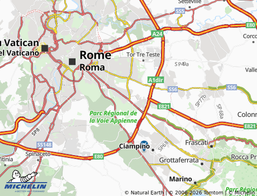 Mapa MICHELIN Cinecittà - ViaMichelin