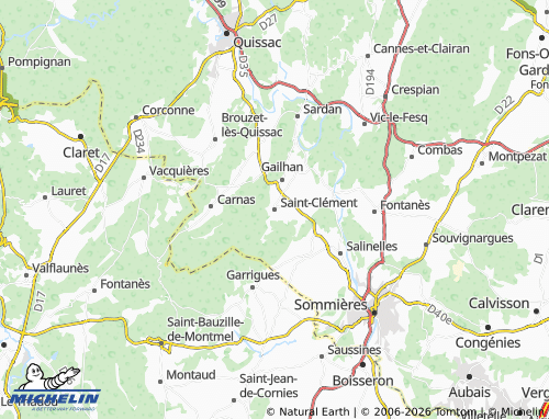 MICHELIN Saint-Clément map - ViaMichelin