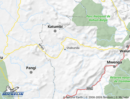 Mappa MICHELIN Shabunda - ViaMichelin
