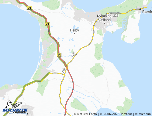 Mappa MICHELIN Nørre Asmindrup - ViaMichelin