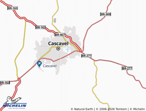 Mappa MICHELIN Cascavel Velho - ViaMichelin