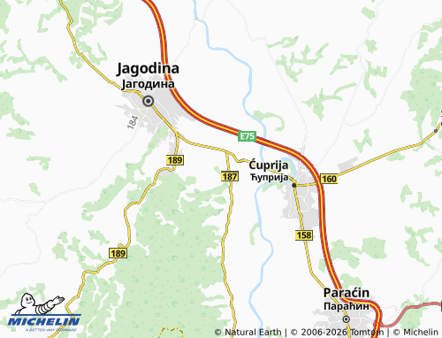 Mapa MICHELIN Majur - ViaMichelin