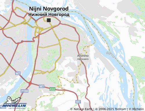 MICHELIN Verkhnepecherskaya Sloboda KP map - ViaMichelin