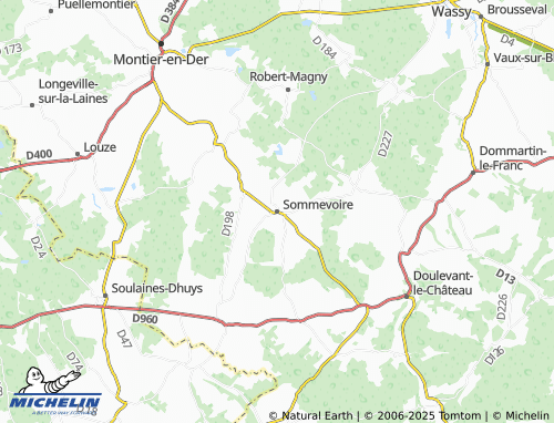 MICHELIN Sommevoire map - ViaMichelin