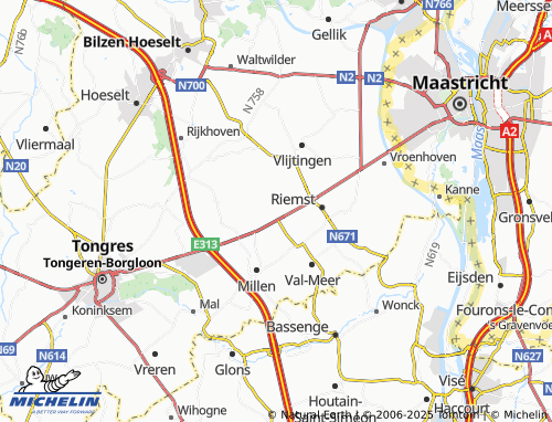 MICHELIN Herderen map - ViaMichelin
