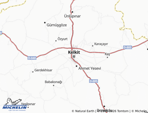 Mappa MICHELIN Kelkit - ViaMichelin
